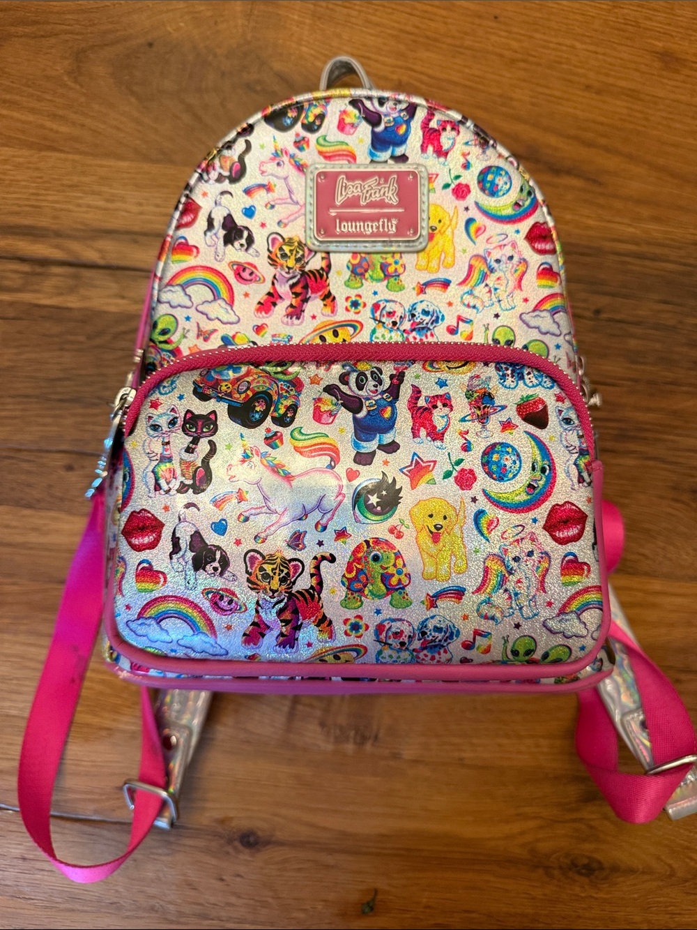 Loungefly Lisa Frank Holographic Backpack
